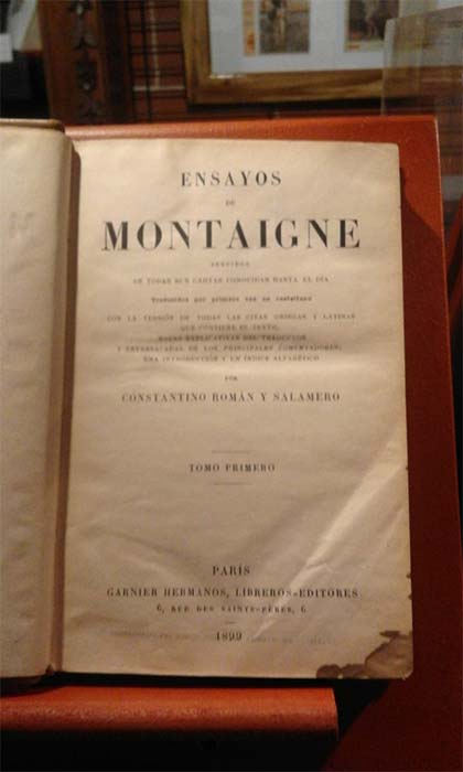 Alrededor lanzar India 1ª Edición en castellano del libro «Ensayos de Michel de Montaigne» |  Paraiso de la Razón